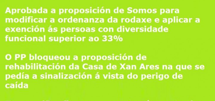 Proposicións de Somos Cabanas